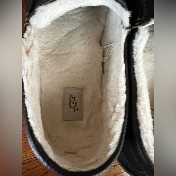 UGG Men's Ascot Loafer Slipper Leather Upper Brown Size 13 EE (Extra Wide) - Picture 11 of 14